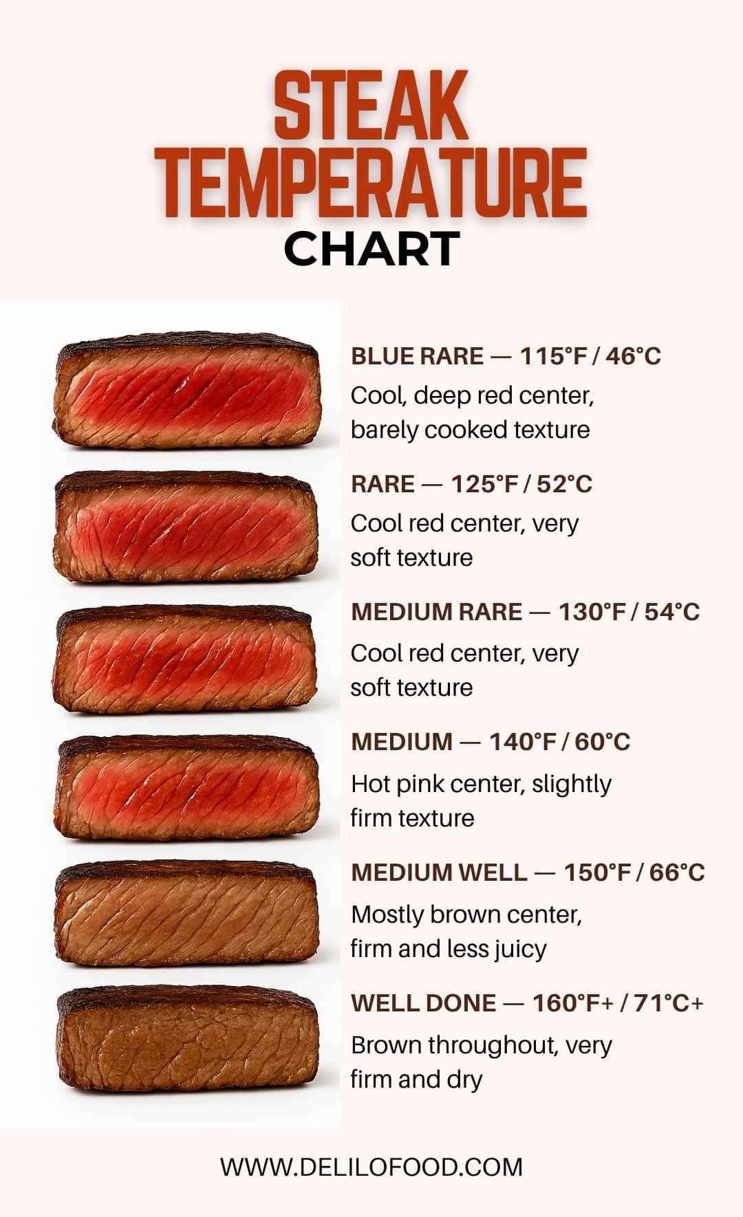 Steak Temperature Guide Perfect Doneness Levels Cooking Tips